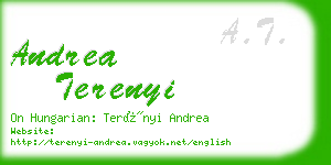 andrea terenyi business card